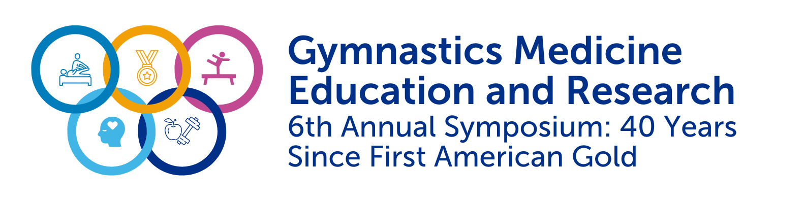 Gymnastics Medicine Education and Research 6th Annual Symposium: 40 Years Since First American Gold: Lessons Learned and Implications for the Next 40 Years Banner